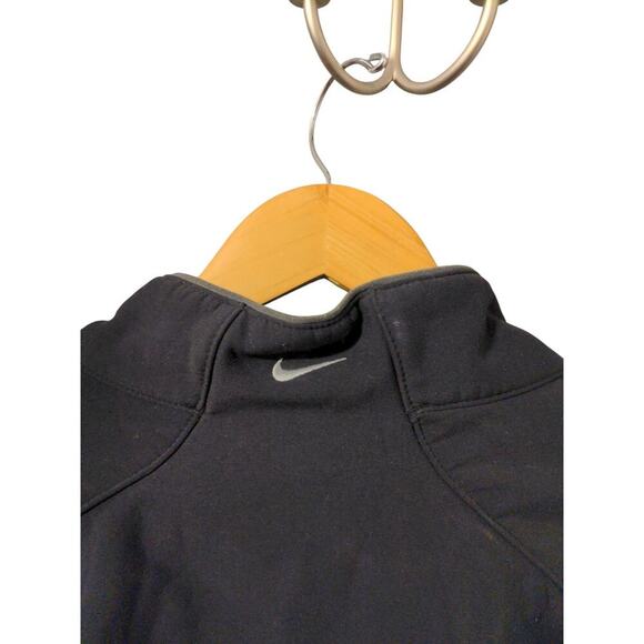 Nike Women's Softshell Fleece Lined Jacket Full Zip Black Large G - Picture 6 of 15